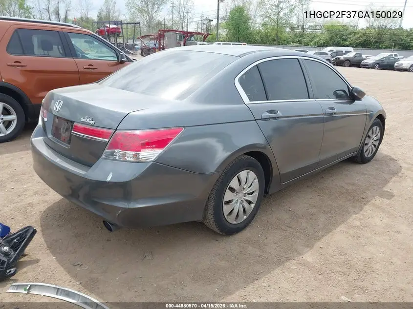 1HGCP2F37CA150029 2012 Honda Accord 2.4 Lx