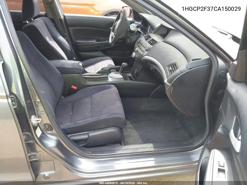 1HGCP2F37CA150029 2012 Honda Accord 2.4 Lx