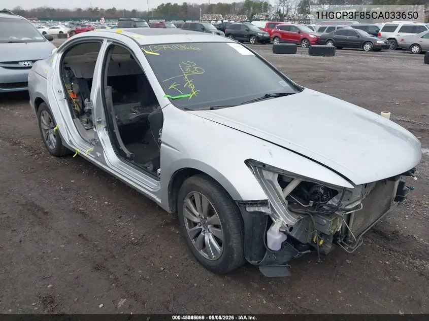 1HGCP3F85CA033650 2012 Honda Accord 3.5 Ex-L
