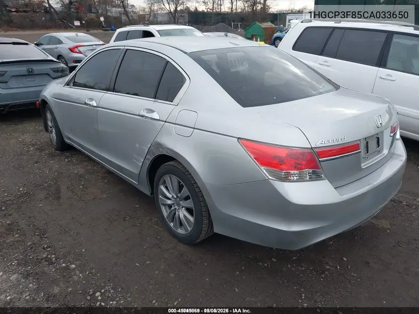 1HGCP3F85CA033650 2012 Honda Accord 3.5 Ex-L