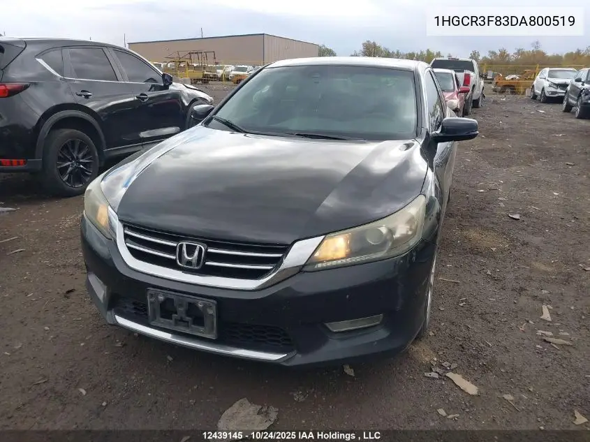 1HGCR3F83DA800519 2013 Honda Accord Ex-L V6