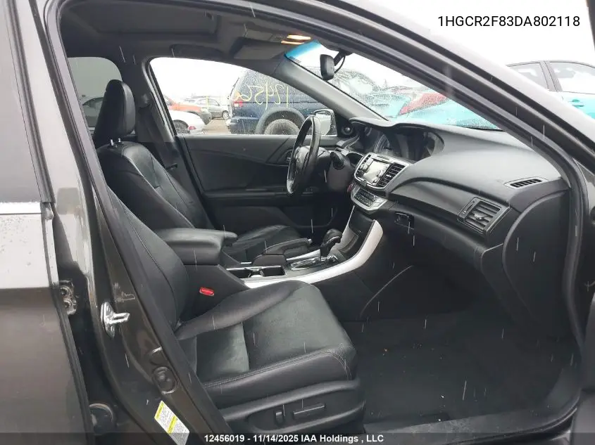 1HGCR2F83DA802118 2013 Honda Accord Ex-L