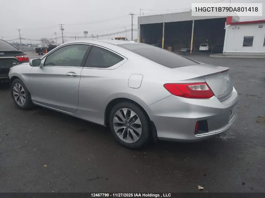 1HGCT1B79DA801418 2013 Honda Accord Ex