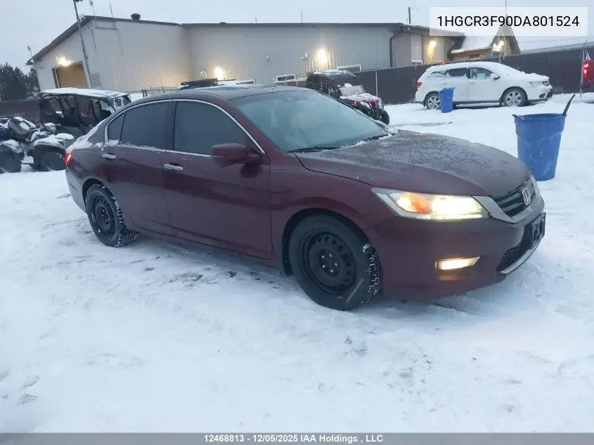 1HGCR3F90DA801524 2013 Honda Accord Touring V6