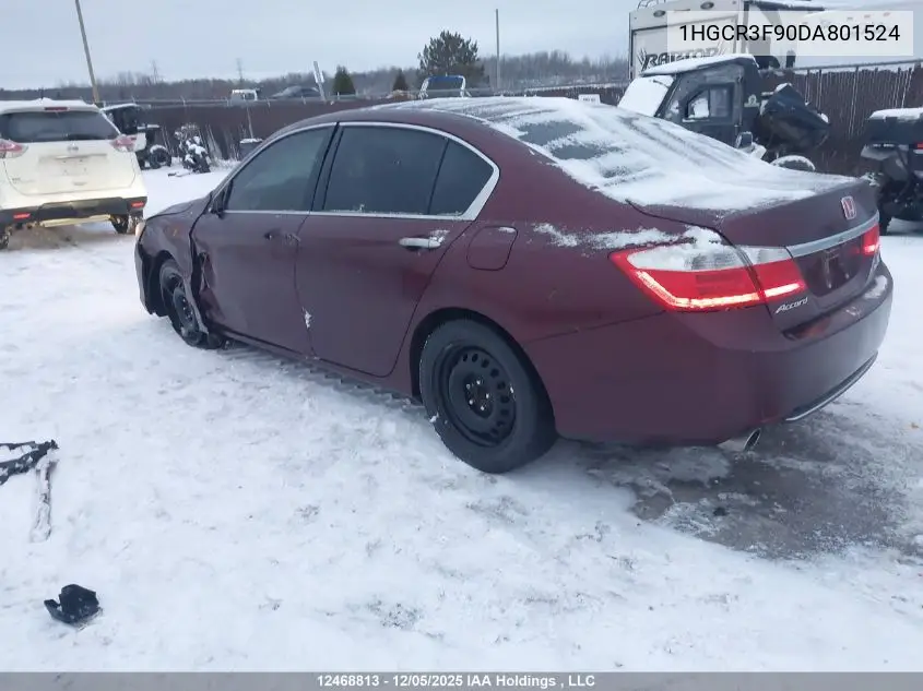 1HGCR3F90DA801524 2013 Honda Accord Touring V6