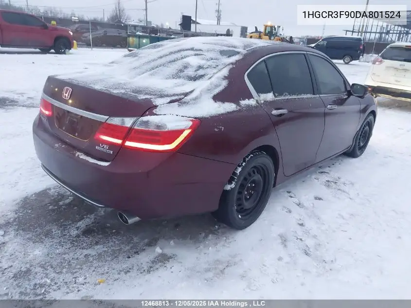 1HGCR3F90DA801524 2013 Honda Accord Touring V6