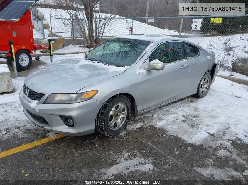 1HGCT1B75DA801416 2013 Honda Accord Ex