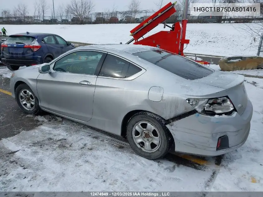 1HGCT1B75DA801416 2013 Honda Accord Ex