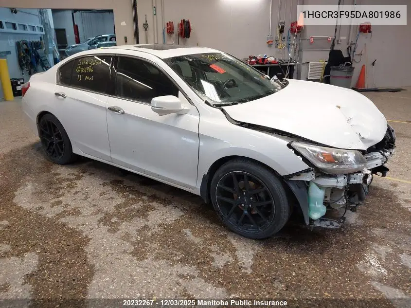 1HGCR3F95DA801986 2013 Honda Accord Touring V6