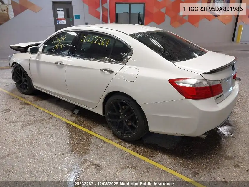 1HGCR3F95DA801986 2013 Honda Accord Touring V6