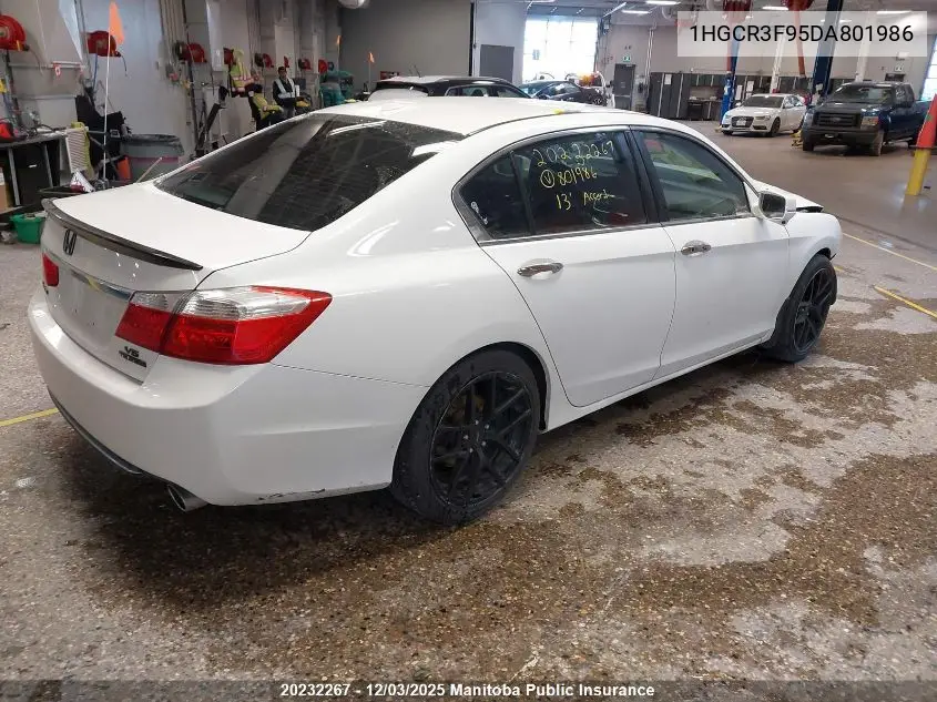 1HGCR3F95DA801986 2013 Honda Accord Touring V6