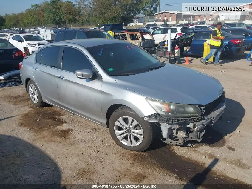 2013 Honda Accord Lx VIN: 1HGCR2F33DA053650 Lot: 40187756