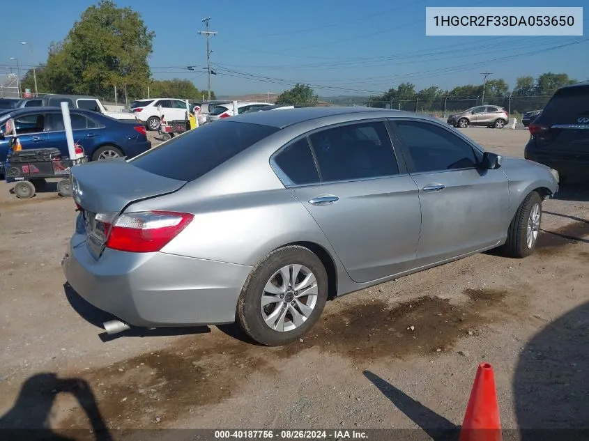 1HGCR2F33DA053650 2013 Honda Accord Lx