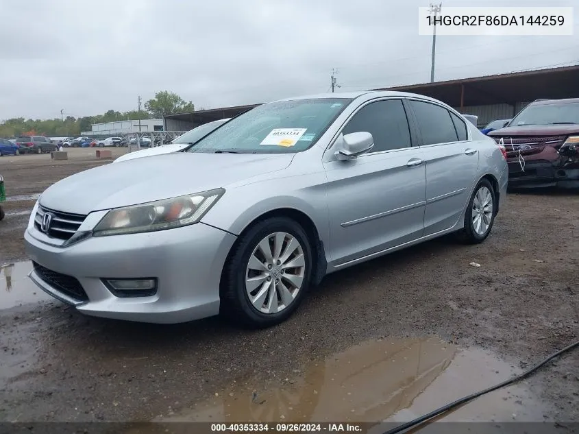 2013 Honda Accord Ex-L VIN: 1HGCR2F86DA144259 Lot: 40353334