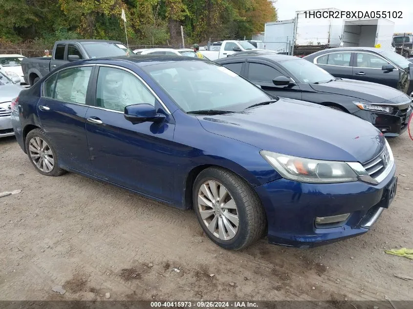 1HGCR2F8XDA055102 2013 Honda Accord Ex-L