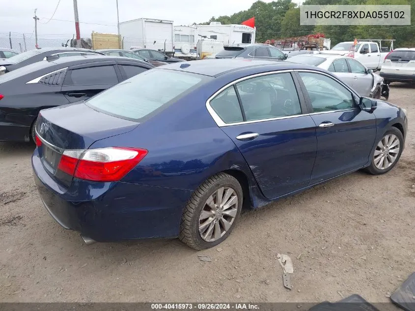 1HGCR2F8XDA055102 2013 Honda Accord Ex-L