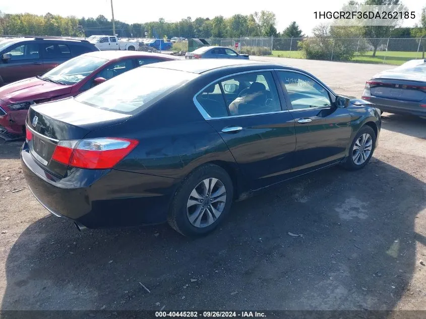 2013 Honda Accord Lx VIN: 1HGCR2F36DA262185 Lot: 40445282