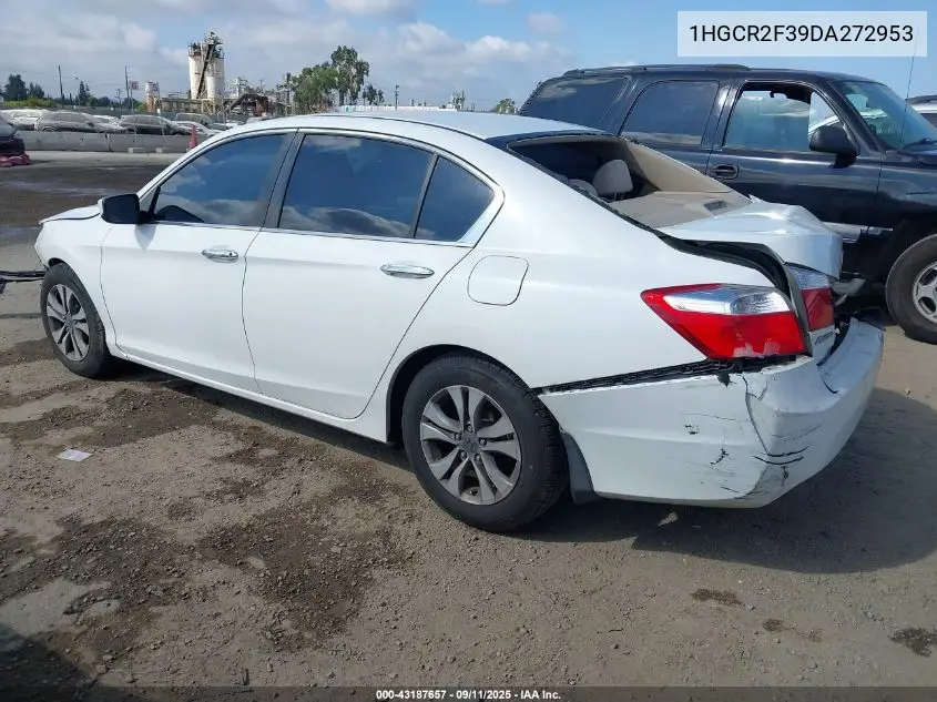 1HGCR2F39DA272953 2013 Honda Accord Lx