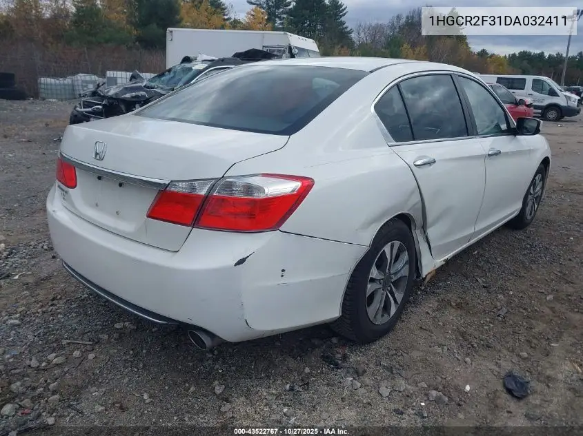 1HGCR2F31DA032411 2013 Honda Accord Lx