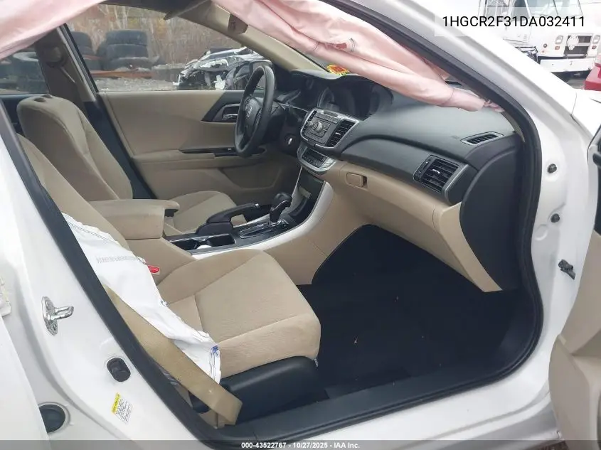 1HGCR2F31DA032411 2013 Honda Accord Lx