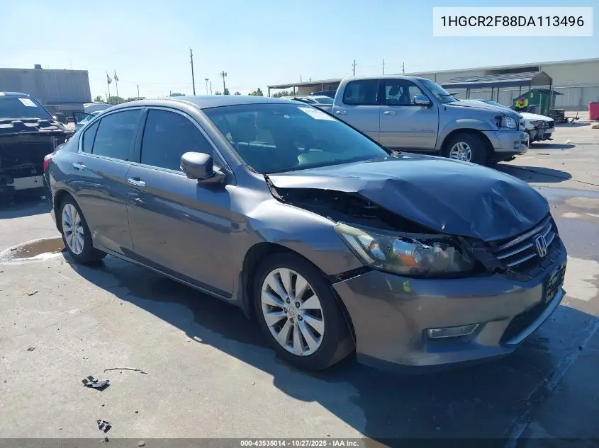 1HGCR2F88DA113496 2013 Honda Accord Ex-L