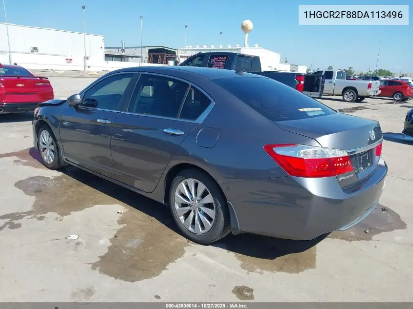 1HGCR2F88DA113496 2013 Honda Accord Ex-L