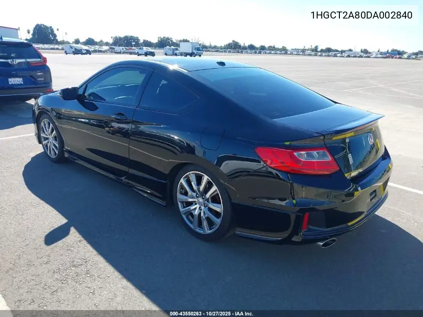 1HGCT2A80DA002840 2013 Honda Accord Ex-L V-6