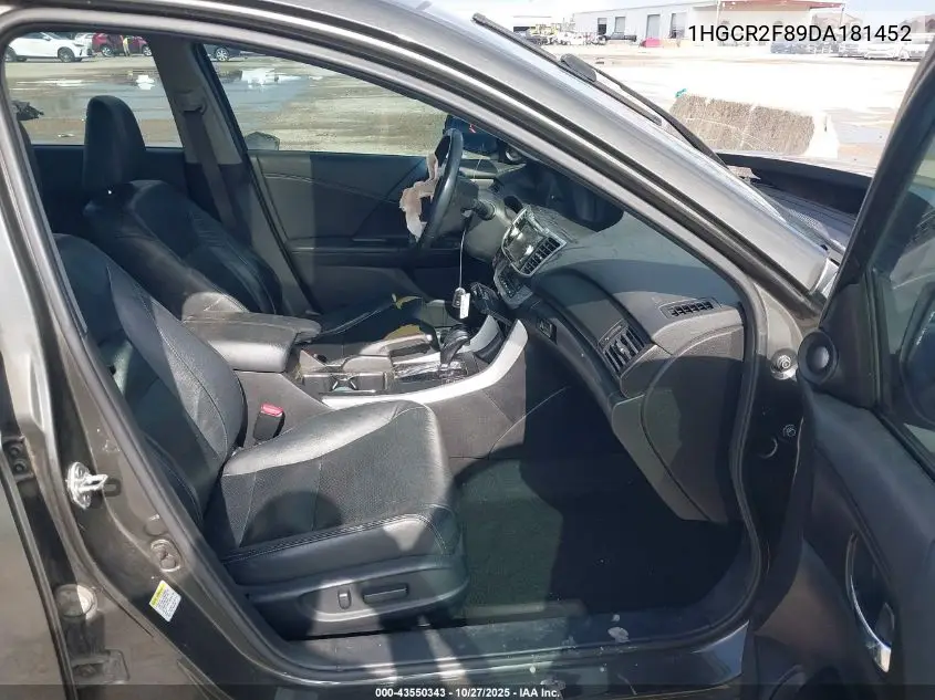 1HGCR2F89DA181452 2013 Honda Accord Ex-L