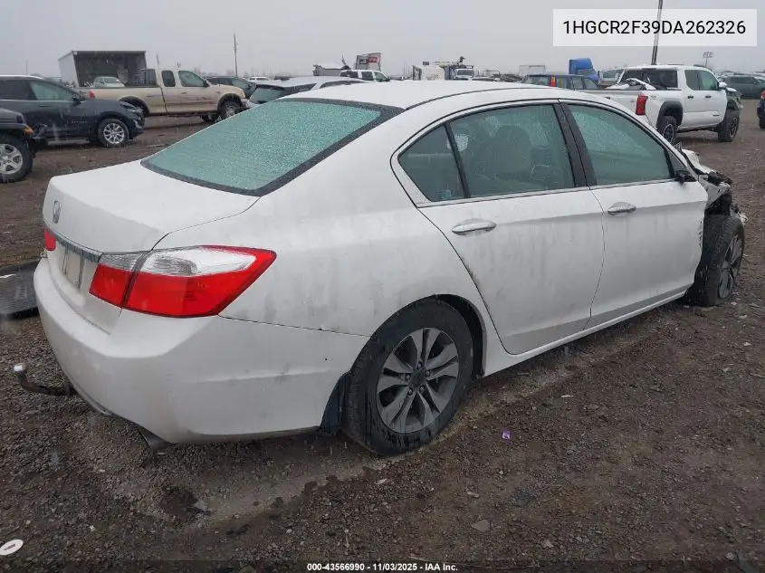 1HGCR2F39DA262326 2013 Honda Accord Lx