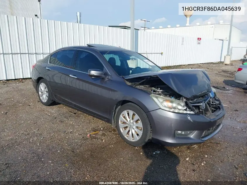1HGCR3F86DA045639 2013 Honda Accord Ex-L V-6