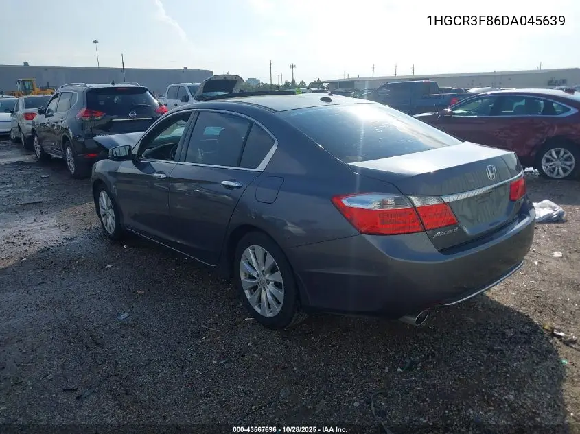 1HGCR3F86DA045639 2013 Honda Accord Ex-L V-6