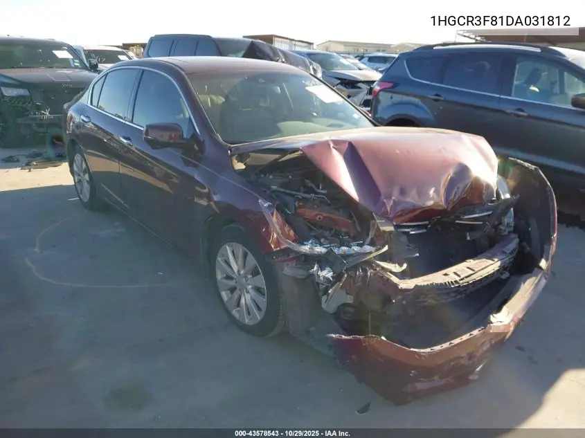 1HGCR3F81DA031812 2013 Honda Accord Ex-L V-6