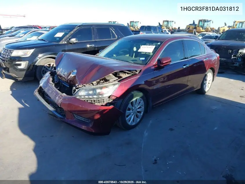 1HGCR3F81DA031812 2013 Honda Accord Ex-L V-6