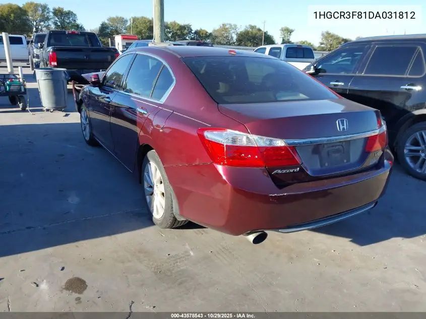 1HGCR3F81DA031812 2013 Honda Accord Ex-L V-6