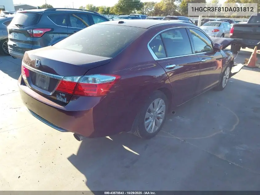 1HGCR3F81DA031812 2013 Honda Accord Ex-L V-6