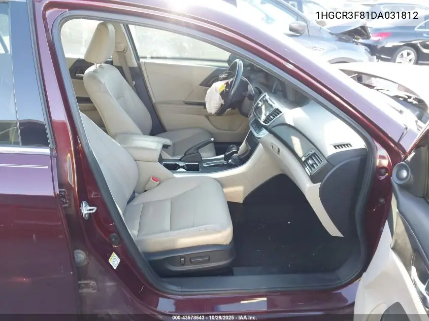 1HGCR3F81DA031812 2013 Honda Accord Ex-L V-6