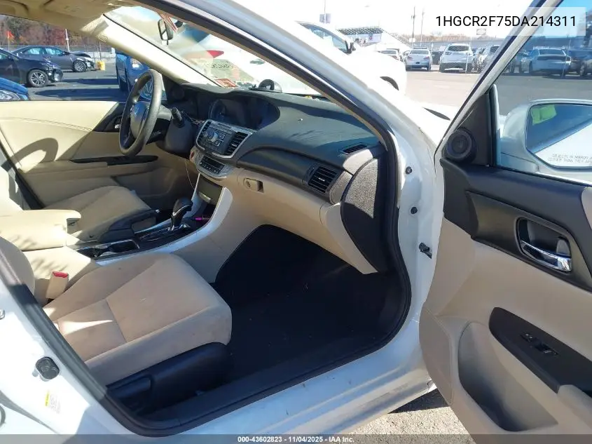 1HGCR2F75DA214311 2013 Honda Accord Ex