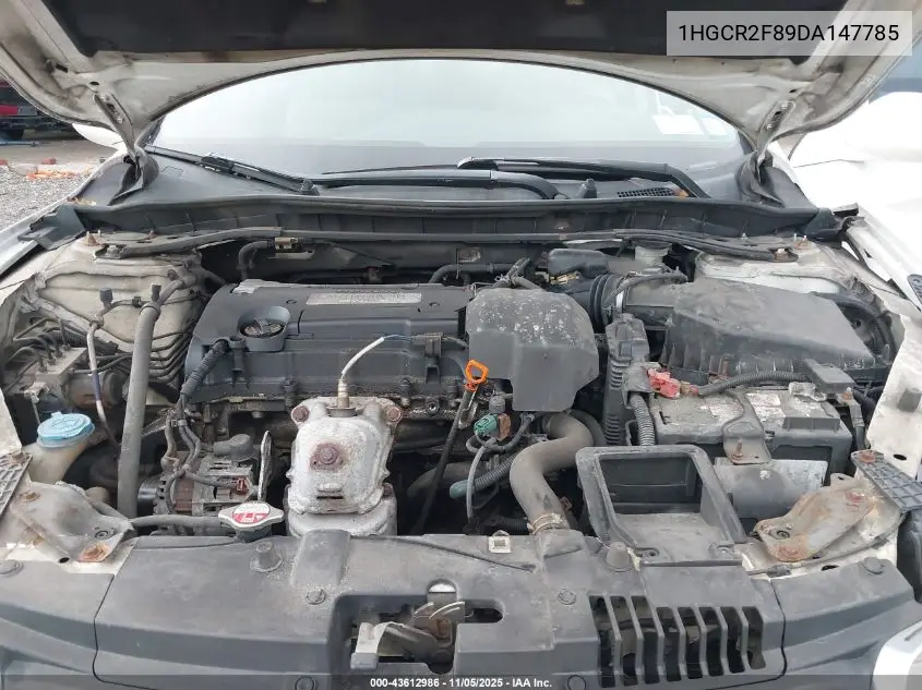 1HGCR2F89DA147785 2013 Honda Accord Sdn Ex-L