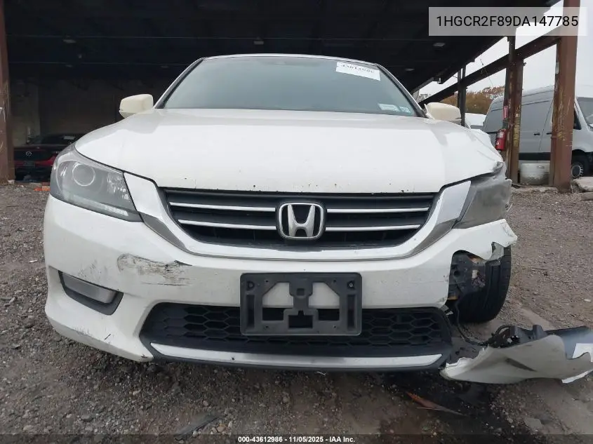 1HGCR2F89DA147785 2013 Honda Accord Sdn Ex-L