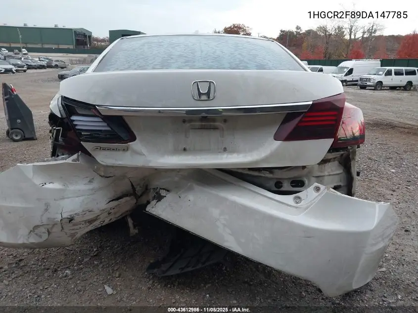 1HGCR2F89DA147785 2013 Honda Accord Sdn Ex-L