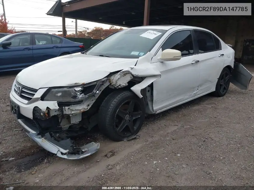 1HGCR2F89DA147785 2013 Honda Accord Sdn Ex-L