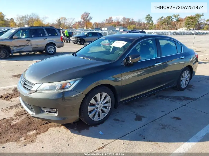 1HGCR2F73DA251874 2013 Honda Accord Ex