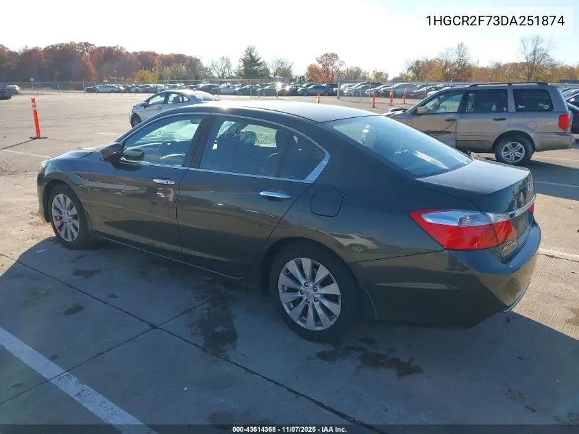 1HGCR2F73DA251874 2013 Honda Accord Ex