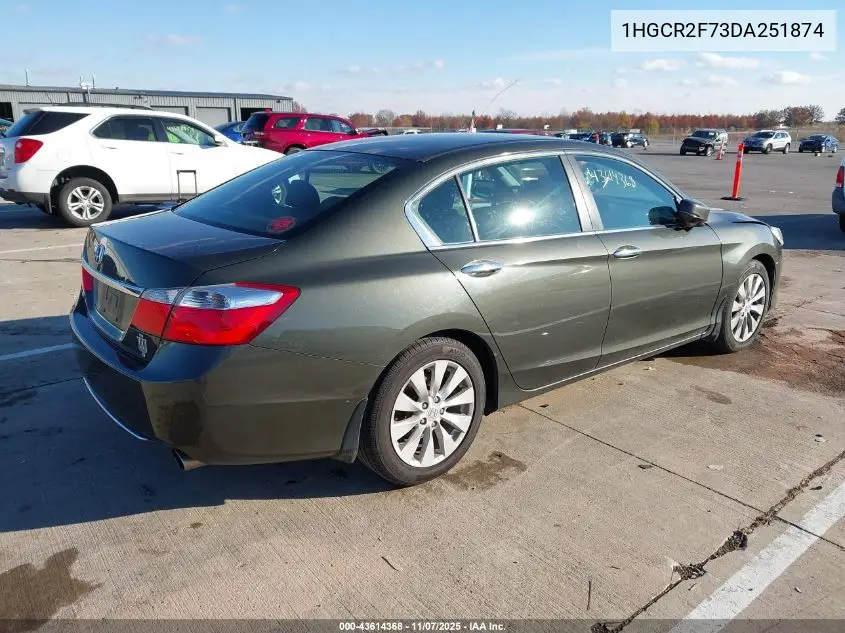 1HGCR2F73DA251874 2013 Honda Accord Ex