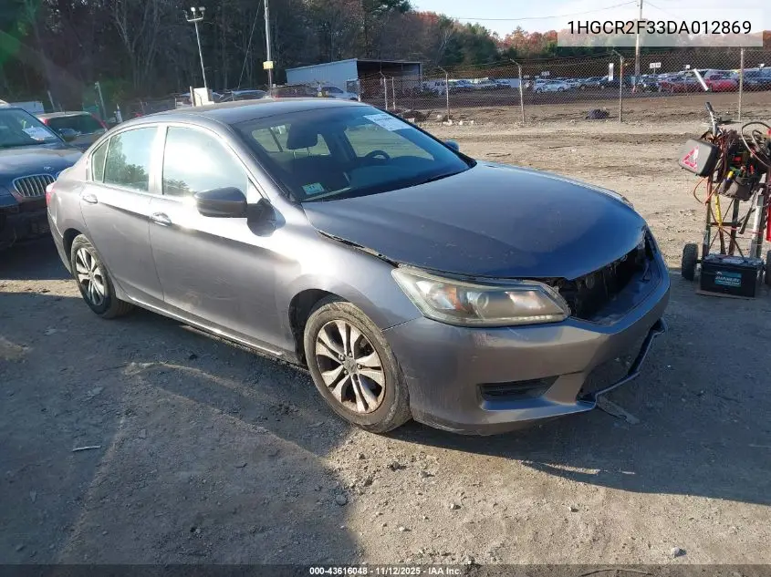 1HGCR2F33DA012869 2013 Honda Accord Lx