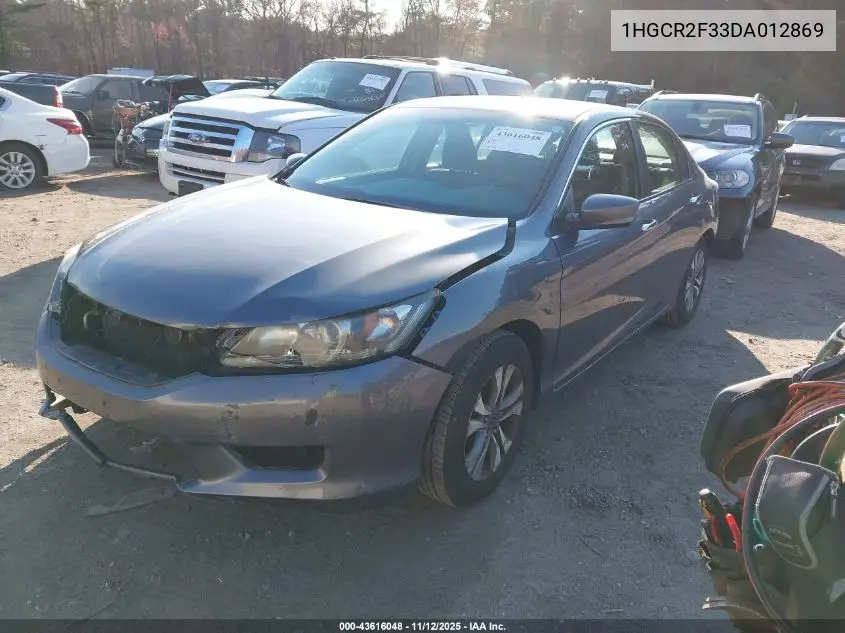 1HGCR2F33DA012869 2013 Honda Accord Lx