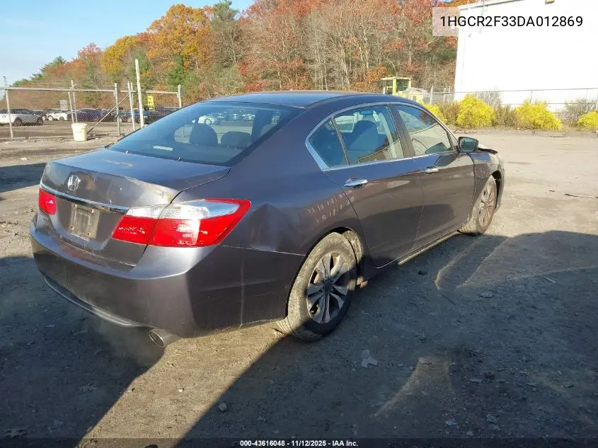 1HGCR2F33DA012869 2013 Honda Accord Lx
