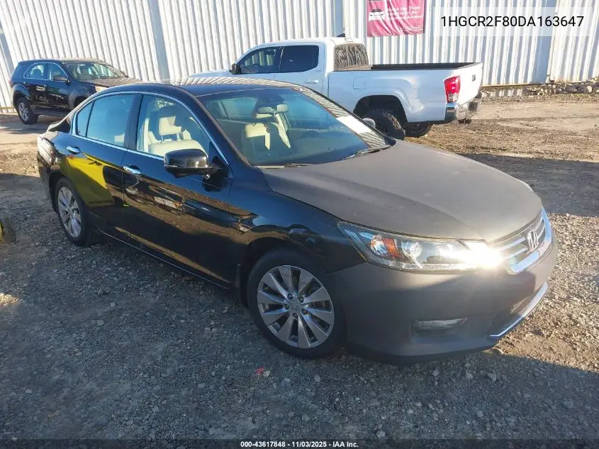 1HGCR2F80DA163647 2013 Honda Accord Ex-L