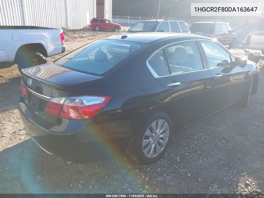 1HGCR2F80DA163647 2013 Honda Accord Ex-L
