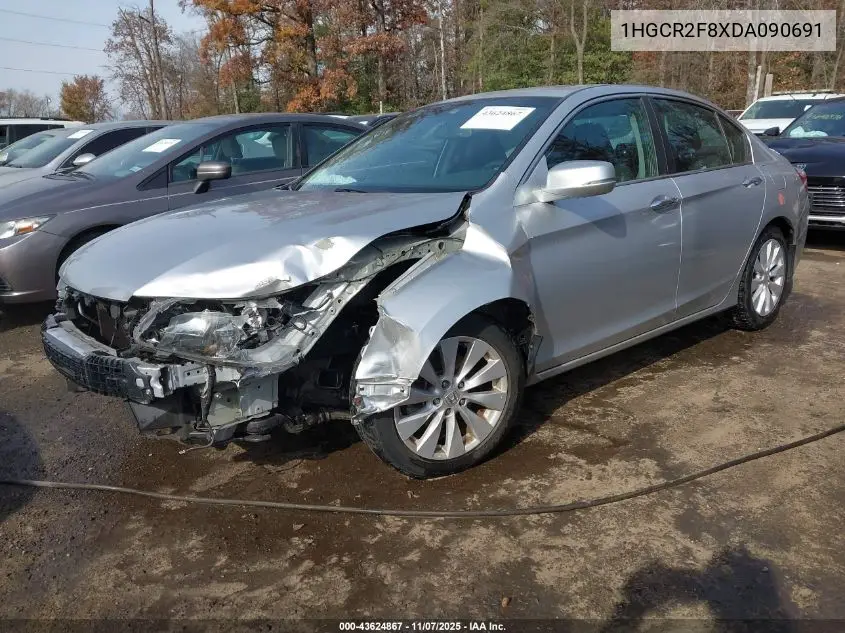 1HGCR2F8XDA090691 2013 Honda Accord Sdn Ex-L